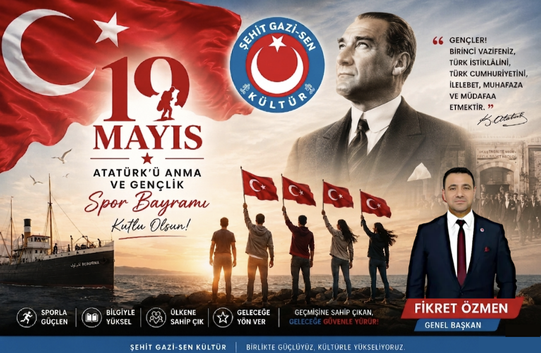 19 Mayıs Atatürk’ü Anma, Gençlik ve Spor Bayramı Kutlu Olsun