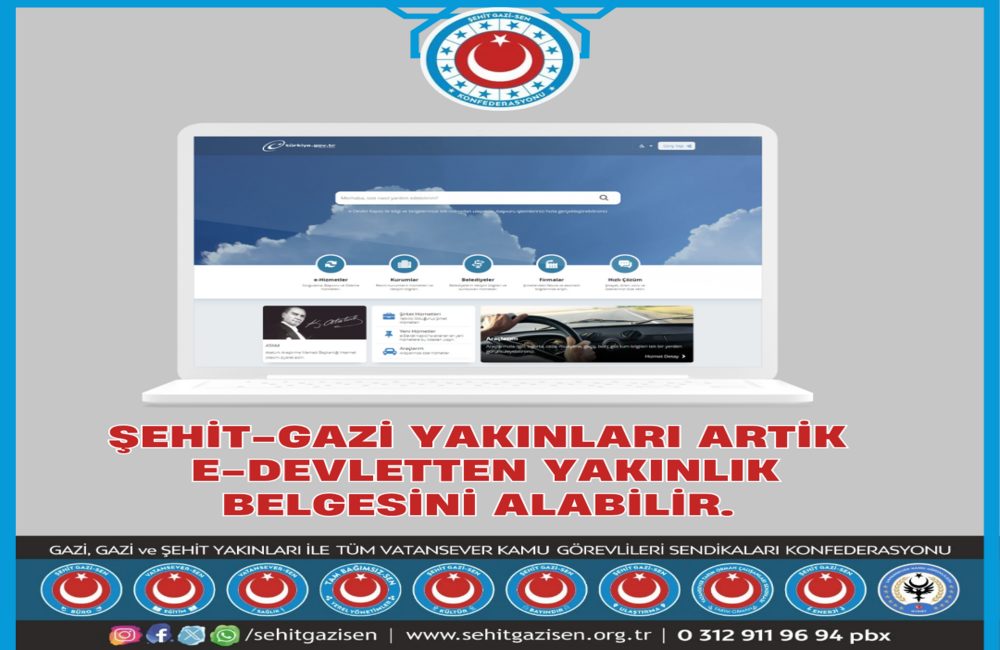 Şehit Yakını Belgesi ve Gazi Yakını Belgesi Süreci Kolaylaştı
